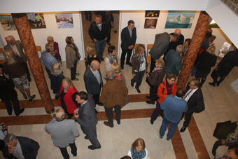 Vernissage Sigrid Jonak , Bürgermeister Ing. Robert Dienst